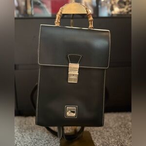 Dooney & Bourke vintage Toiny Collection bamboo handle backpack